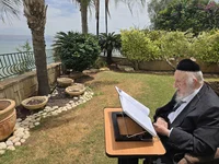 הגרב"ד פוברסקי בלימוד בטבריה