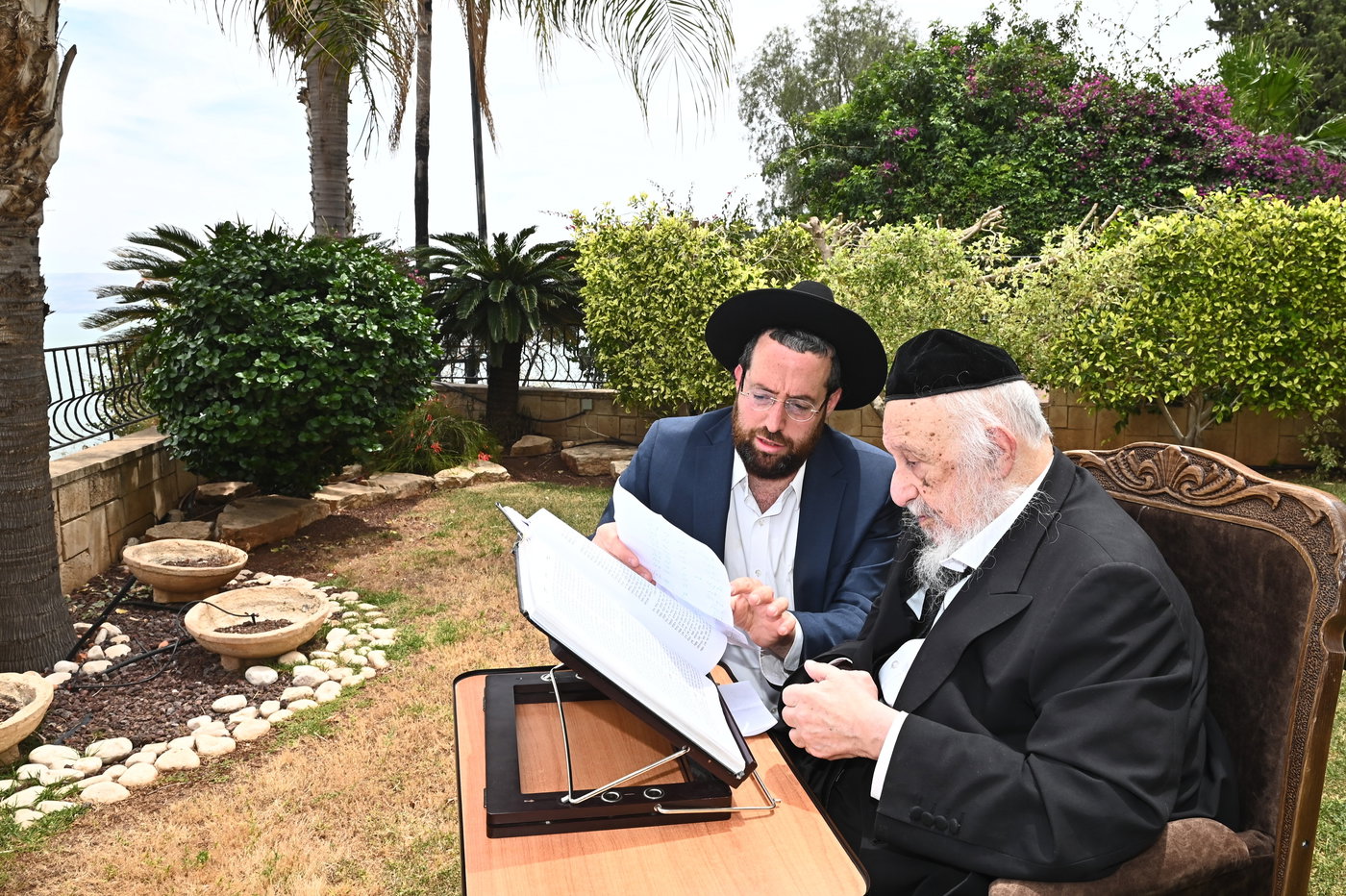 הגרב"ד פוברסקי בלימוד בטבריה