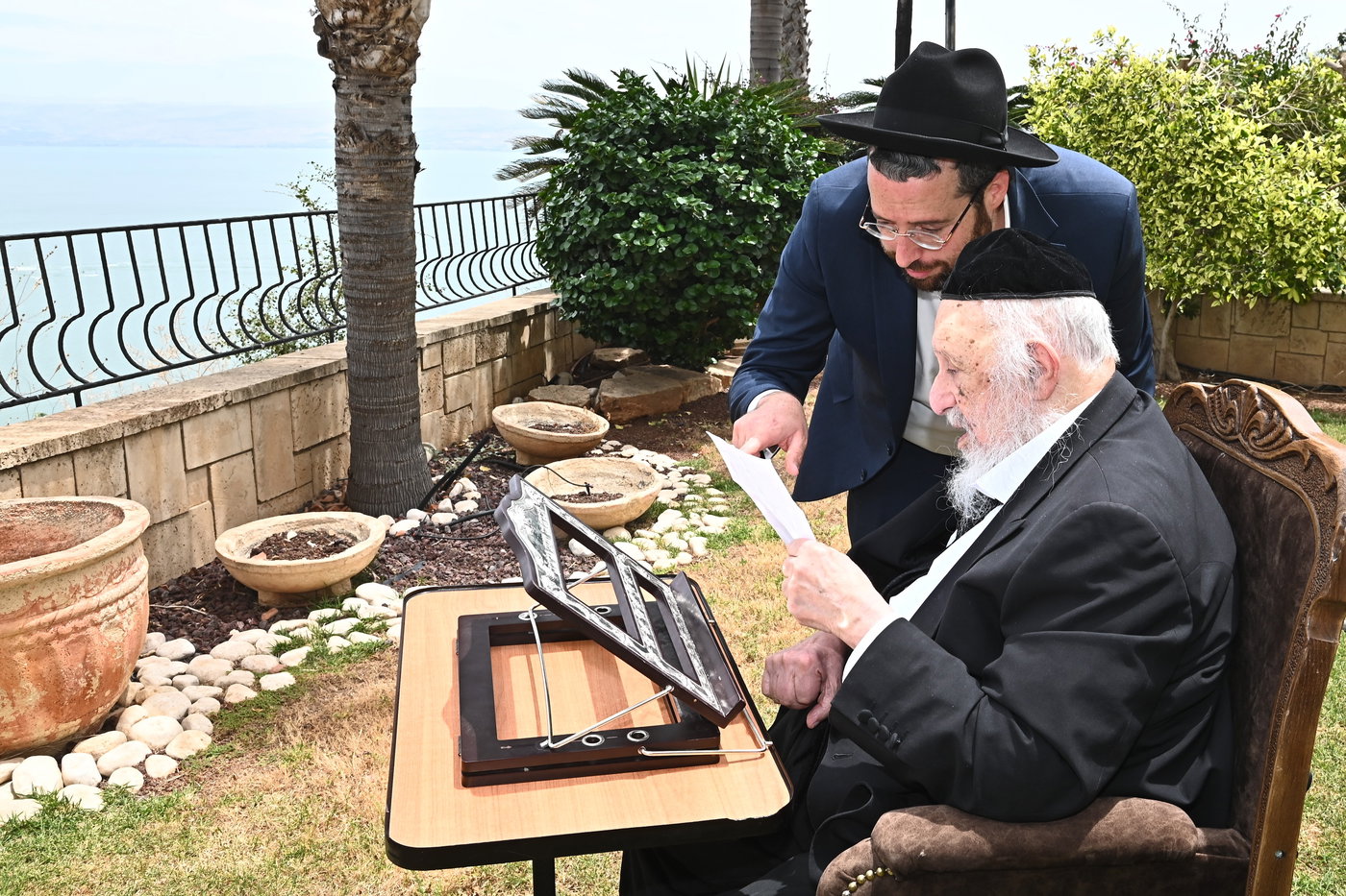 הגרב"ד פוברסקי בלימוד בטבריה