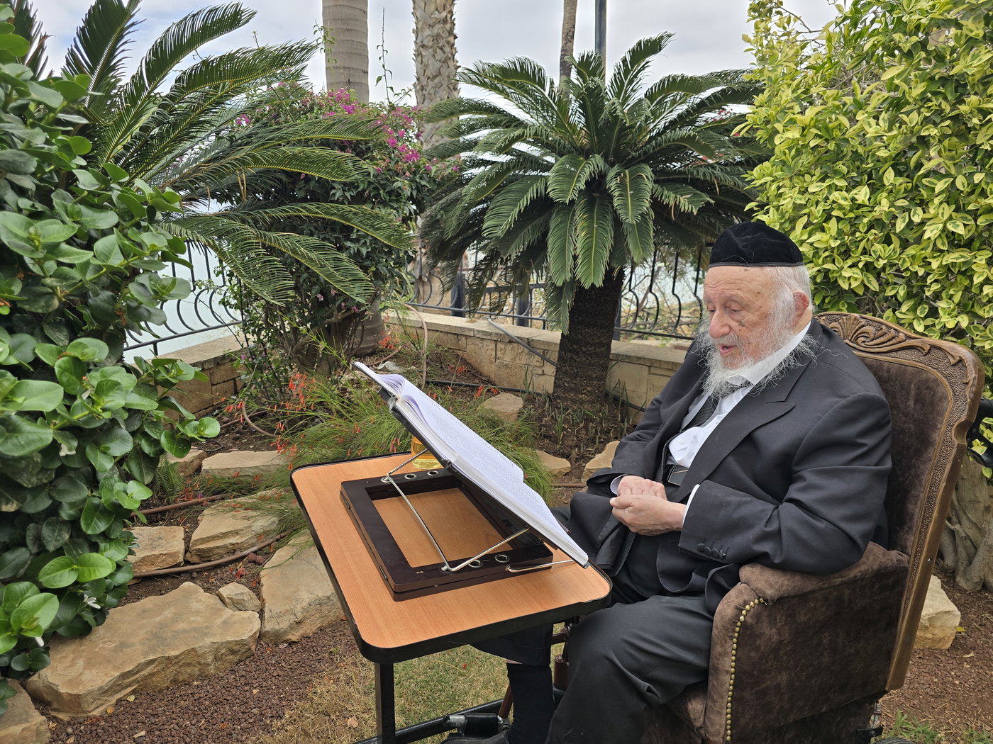 הגרב"ד פוברסקי בלימוד בטבריה