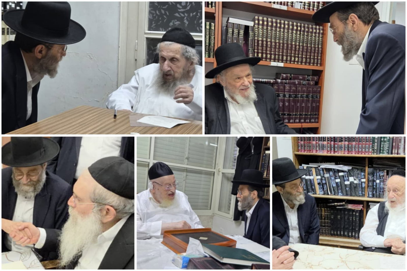 יו"ר 'דגל התורה' ח"כ משה גפני אצל חלק מחברי המועצת, השבוע