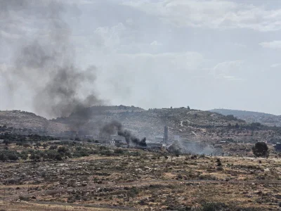 העשן השחור שנראה ברחבי מודיעין עילית