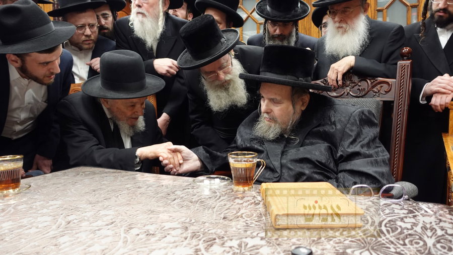 הגרמ"ה הירש בביקור אצל האדמו"ר מבעלזא