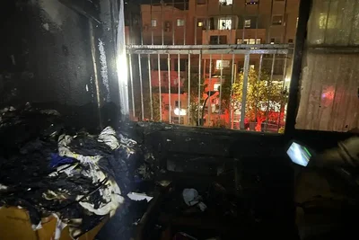 זירת השריפה במודיעין עילית