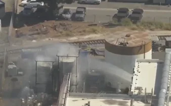 חרדה בארצות הברית: מיכל כימי מסוכן נמצא על סף פיצוץ | צפו