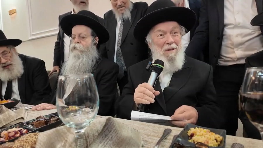 דברי הרב זילברשטיין בחתונת נכדו של ח"כ משה גפני