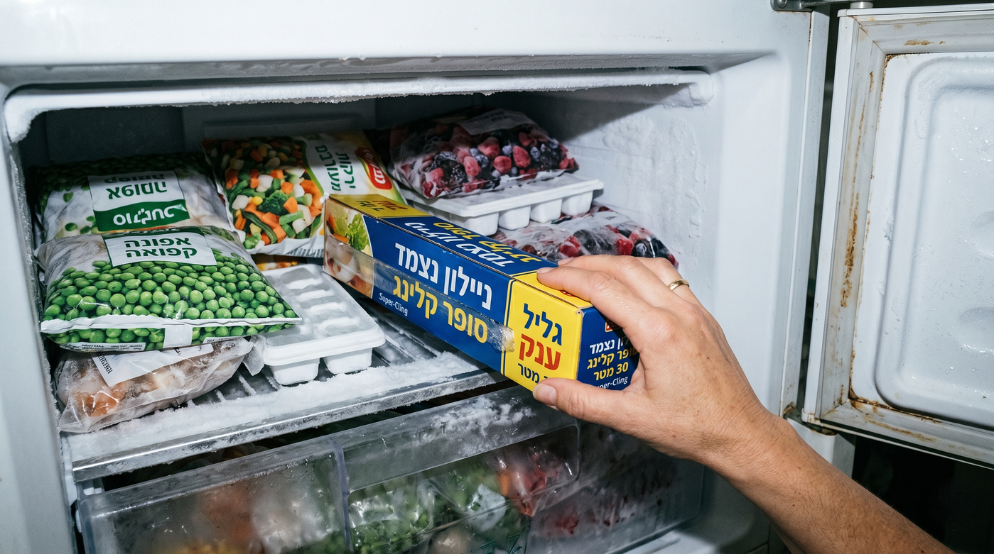 כשתוציאו את הגליל מהמקפיא, הקצה שלו ייפרד בשנייה אחת חלק ובלי מאמץ.