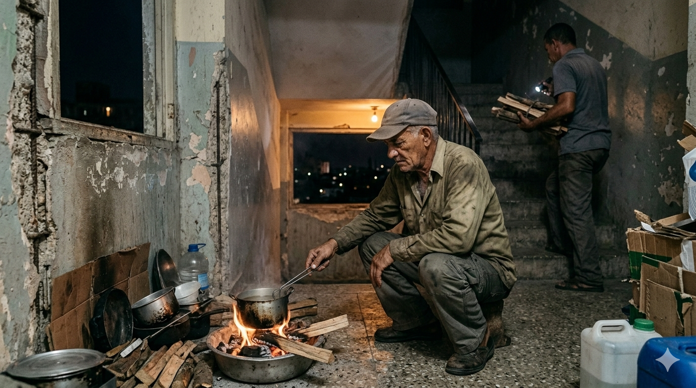 מבשלים בעצים ומתקררים בחוץ: כך נראים החיים במדינה שטראמפ הוריד על הברכיים 