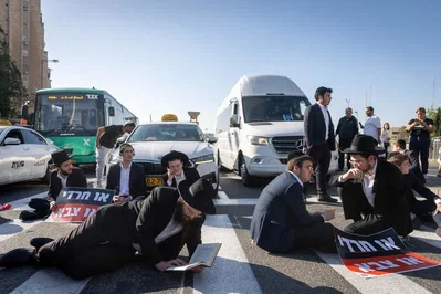 הפגנת הפלג בכניסה לירושלים