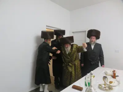 שמחת הפארשפיל בחצה"ק ויז'ניץ