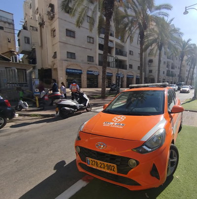 זירת התאונה בבני ברק