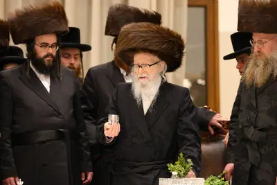 האדמו"ר מסערדאהעלי במוצ"ש בירושלים