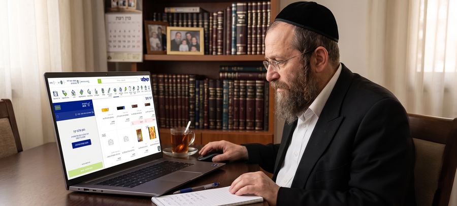 מצב מלחמה? כך מבצעים קניות מהדרין אונליין עד הבית