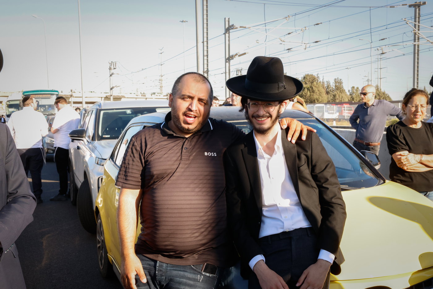 הפגנה נגד גזירת הגיוס במחלף גנות