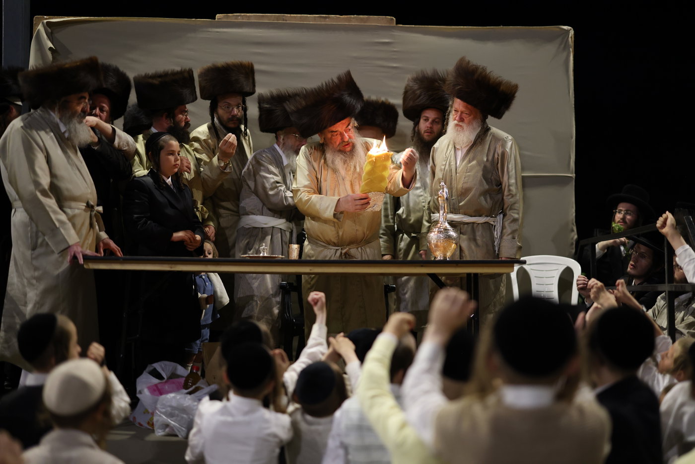 האדמו"ר מלעלוב שבת בהעלותך במירון