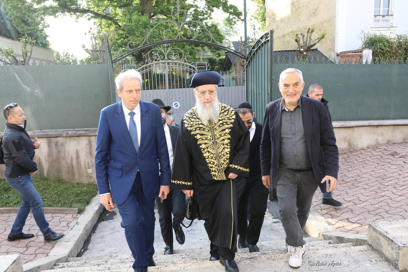 הרהר הראשלצ הגרד יוסף בביקור בקהילת לה רנסי בפאריז