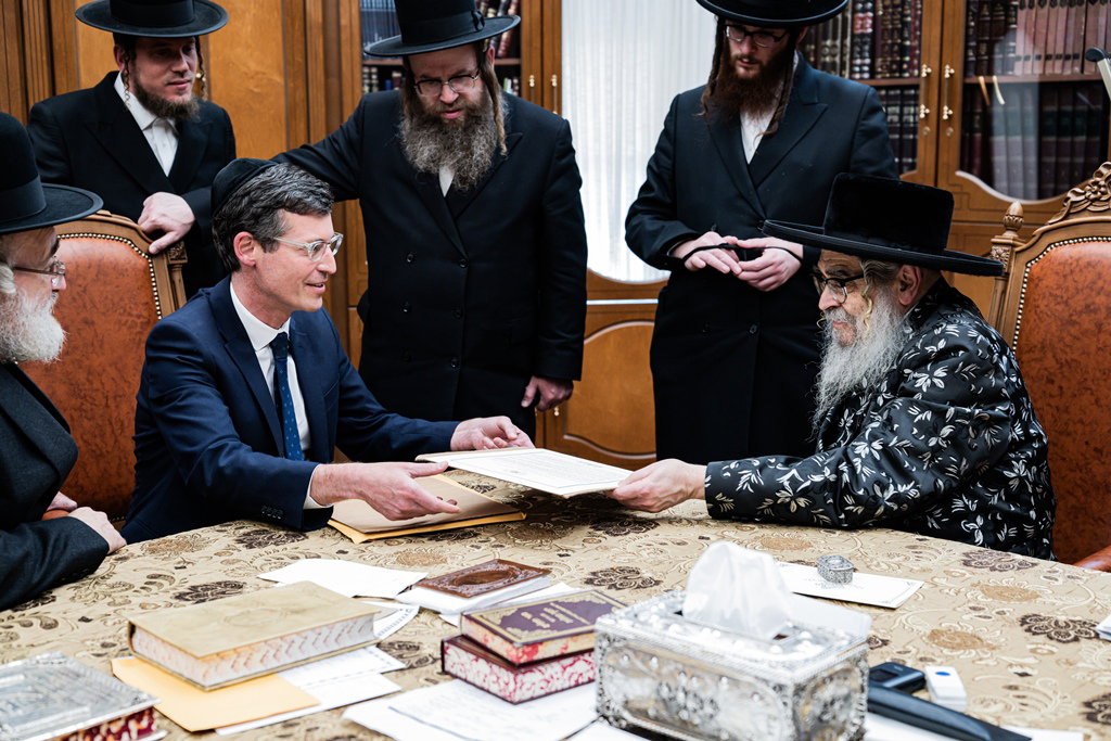 מרטין מרקס בביקור אצל האדמו"ר מסאטמר