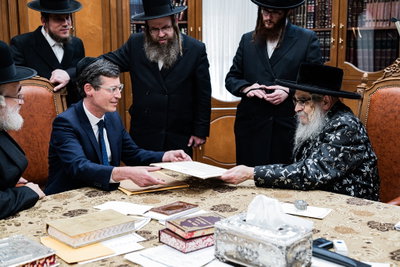 מרטין מרקס בביקור אצל האדמו"ר מסאטמר