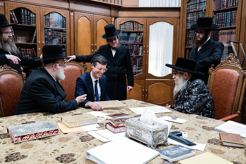 מרטין מרקס בביקור אצל האדמו"ר מסאטמר