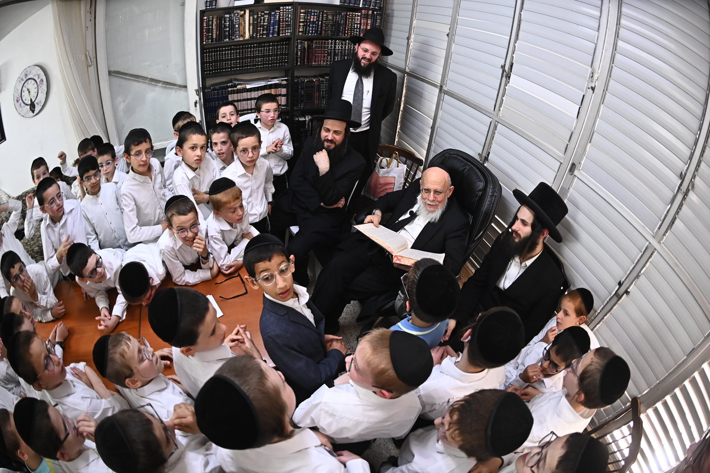 ילדי ת"ת החדש אצל הגאון רבי דוד לוי