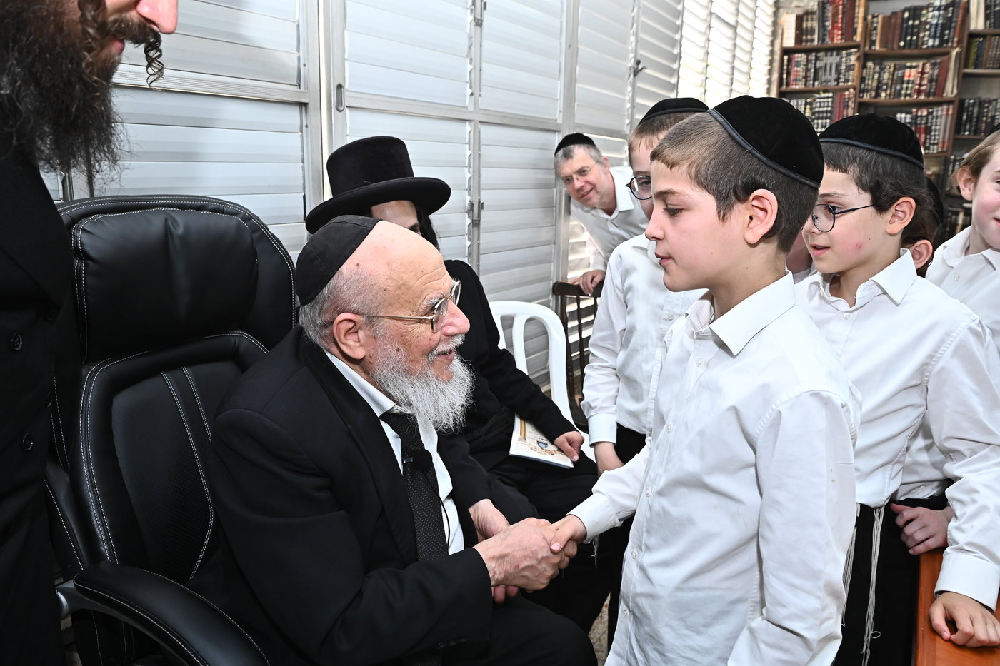 ילדי ת"ת החדש אצל הגאון רבי דוד לוי