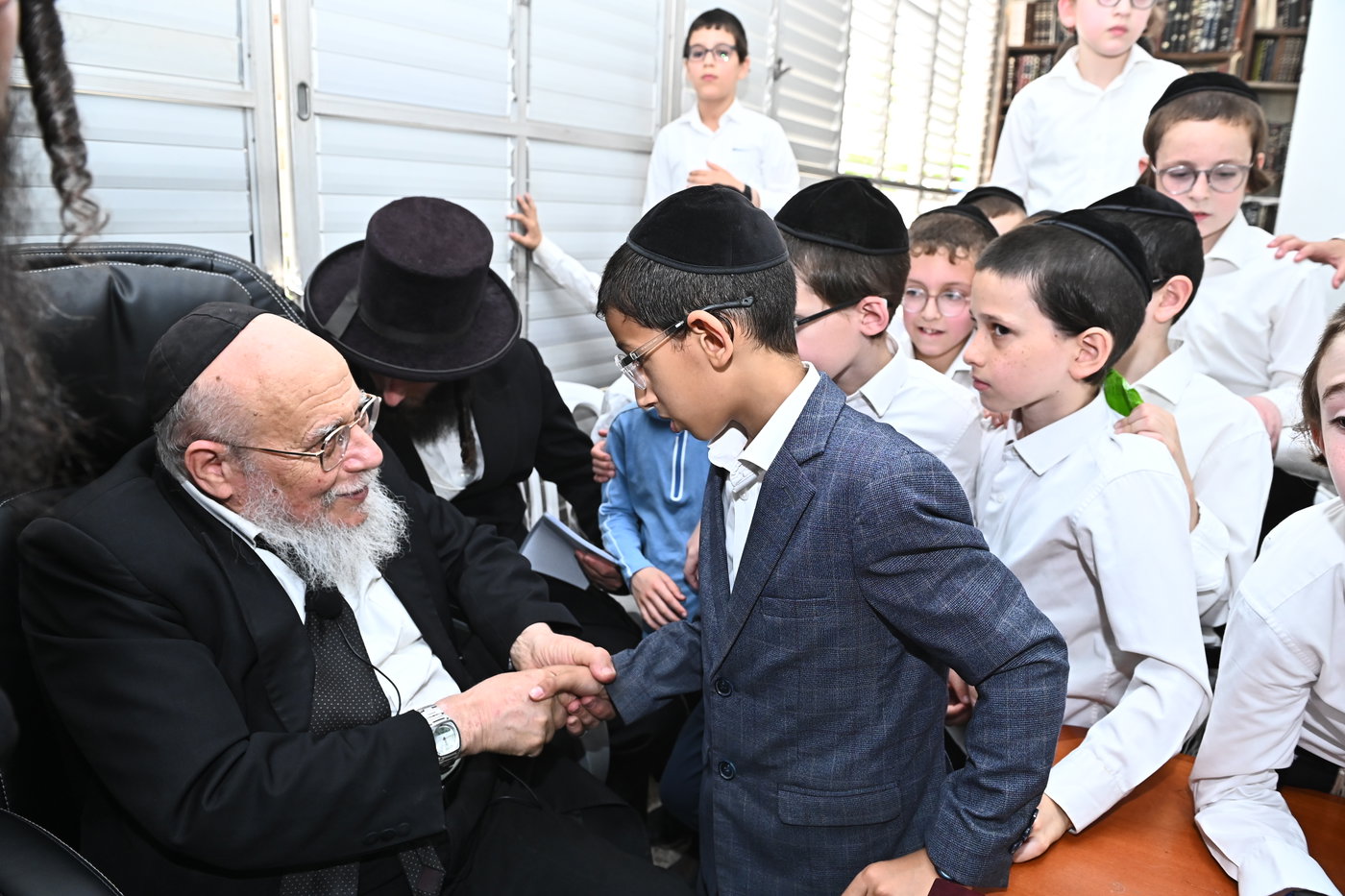 ילדי ת"ת החדש אצל הגאון רבי דוד לוי