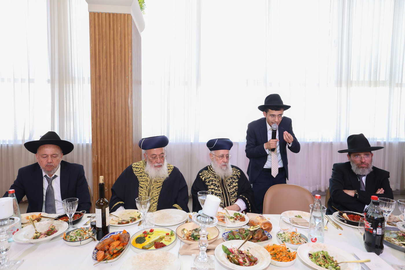 שמחת הברית לנינם המשותף של הראשל"צים הגר"י יוסף והגרש"מ עמאר
