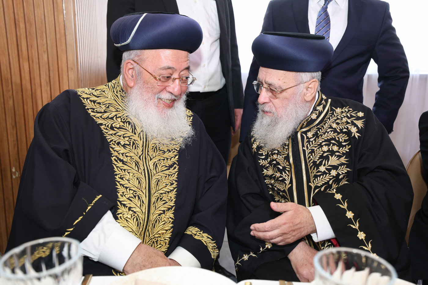 שמחת הברית לנינם המשותף של הראשל"צים הגר"י יוסף והגרש"מ עמאר