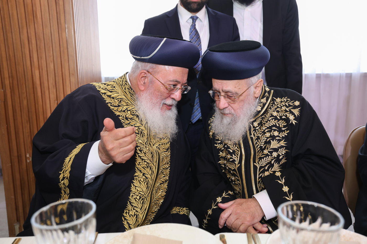 שמחת הברית לנינם המשותף של הראשל"צים הגר"י יוסף והגרש"מ עמאר
