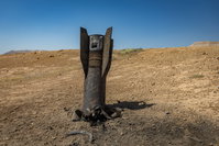 פגיעה של טיל איראני בעומק האדמה במדבר הישראלי