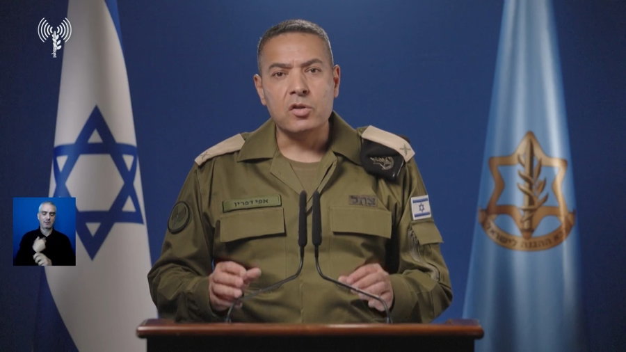 תא"ל דפרין בהצהרה