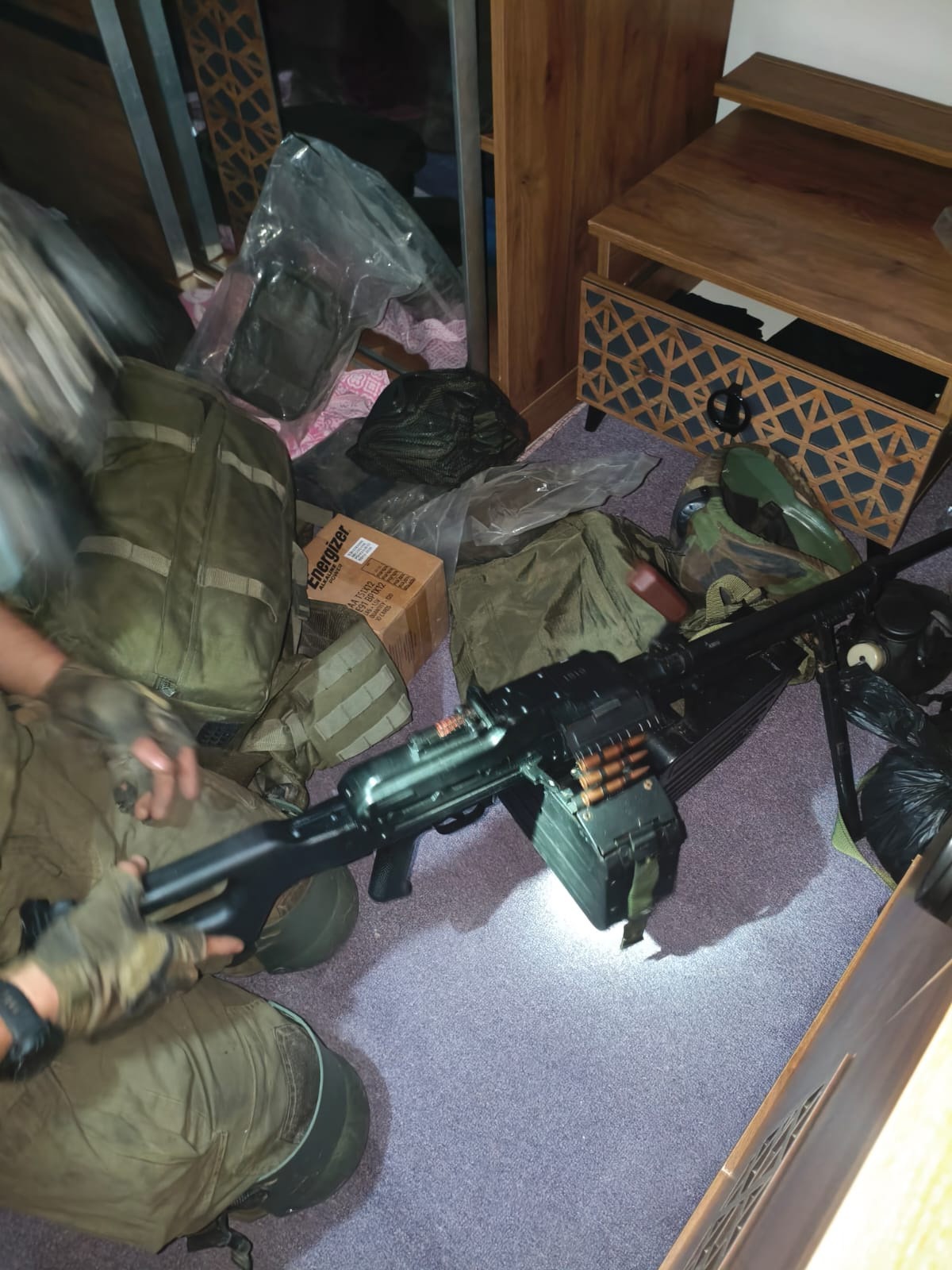 אמצעי הלחימה שאותרו על ידי כוחות החטיבה