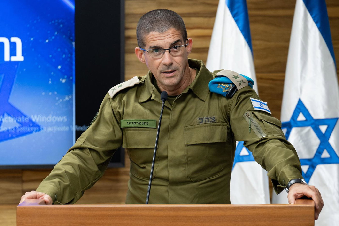 המזכיר הצבאי אלוף גיא מרקיזנו