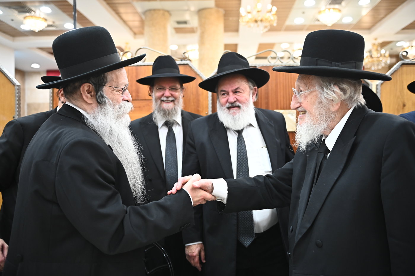 שמחת נישואי צאצאי הגר"א לוי והגרי"ד שפירא