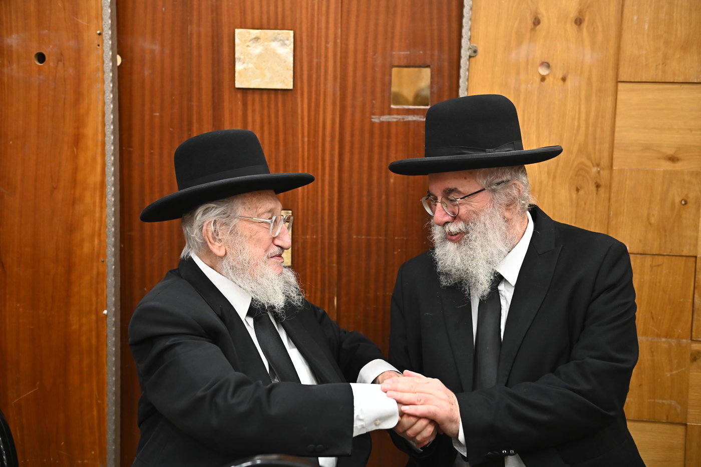 שמחת נישואי צאצאי הגר"א לוי והגרי"ד שפירא