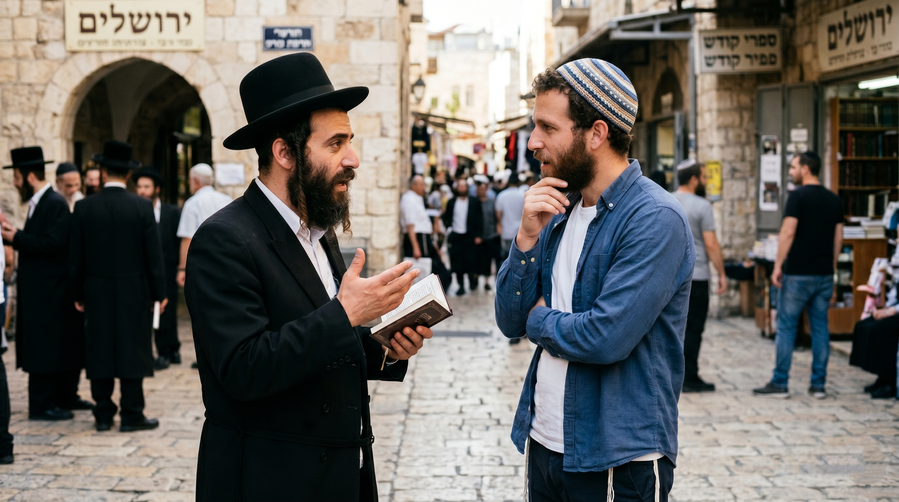 אש הלוהטת ביותר לא נדלקת מול החילוניות הרחוקה - אלא דווקא בתוך הבית הדתי הסמוך