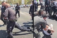 תיעודים סוערים: שוטרים ושוטרות מפנים בכוח - וגוררים את המפגינים 