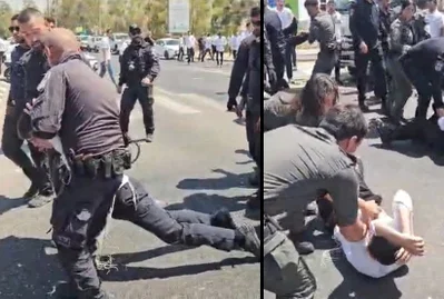 תיעודים סוערים: שוטרים ושוטרות מפנים בכוח - וגוררים את המפגינים