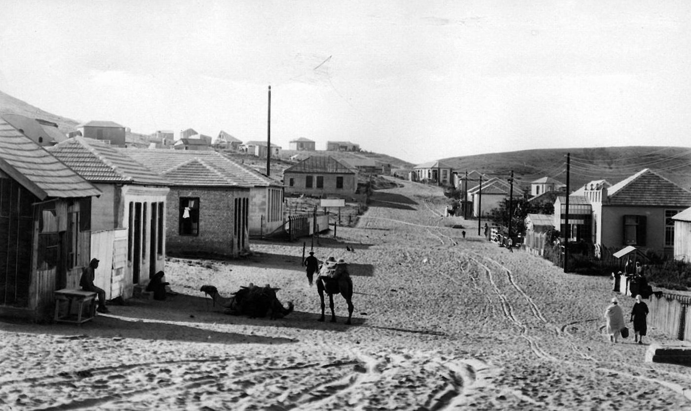 רחובה הראשי של בני ברק כפי שנראה ב-1928