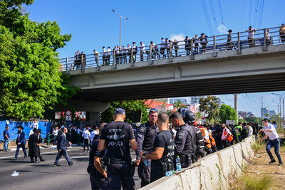 ההפגנה בכביש 4, סמוך לבני ברק