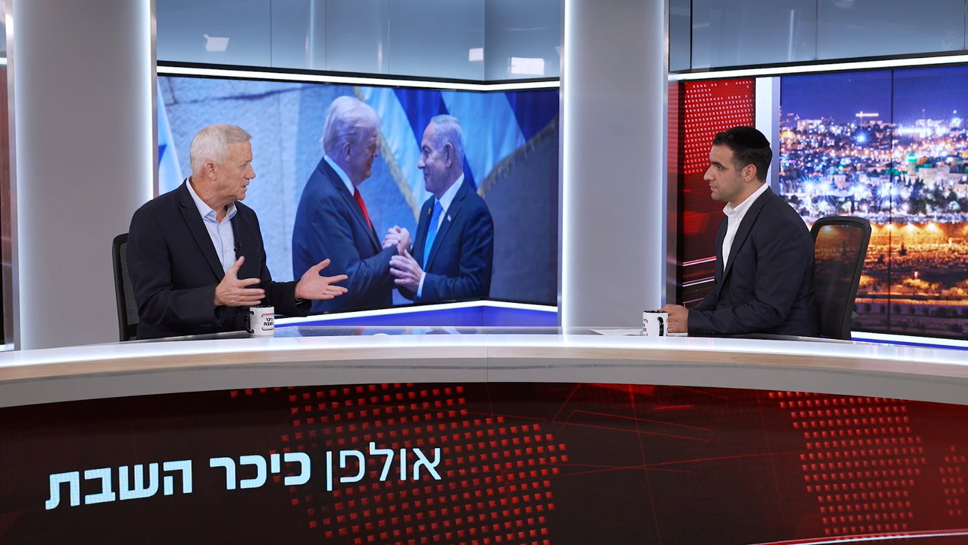 ח"F בני גנץ בריאיון באולפן 'כיכר'