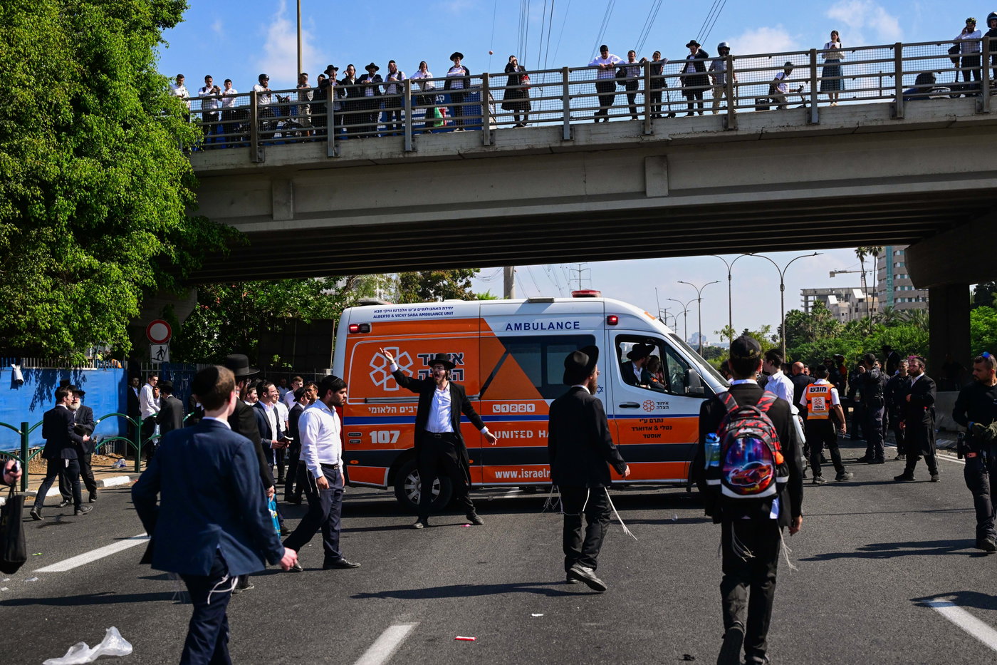 ההפגנה בכביש 4, סמוך לבני ברק
