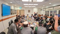 הרבנים הראשיים עם צמרת המשטרה