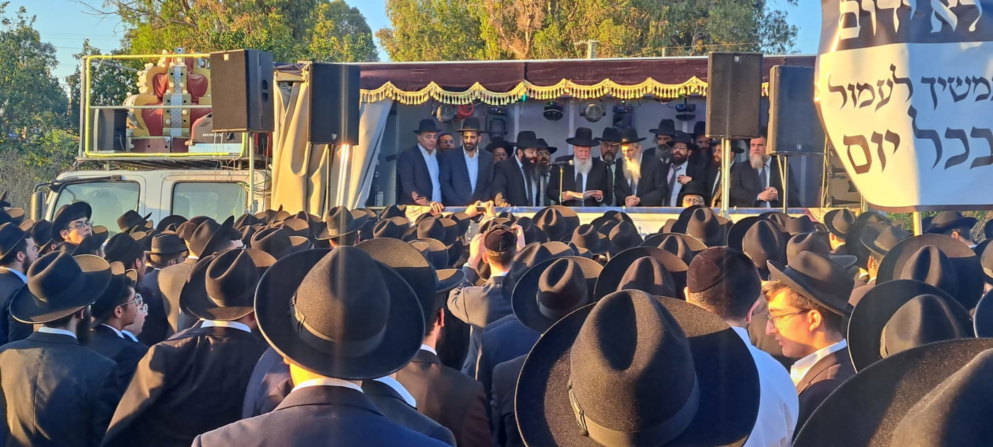 בעיצומה של ההפגנה מחוץ לכלא: הוחלט לשחרר את האברך העצור