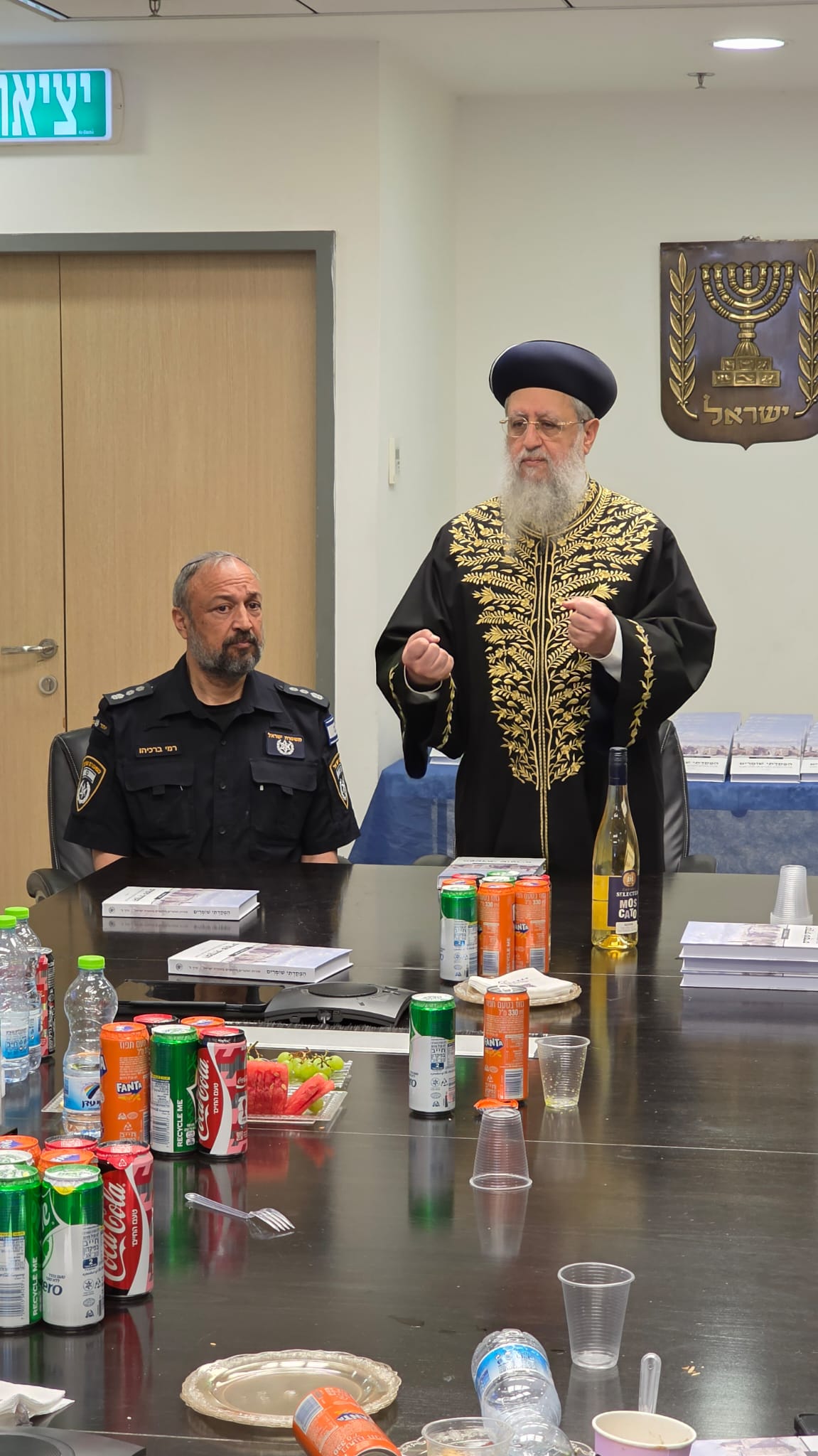 הרבנים הראשיים וצמרת המשטרה