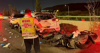 זירת התאונה הערב