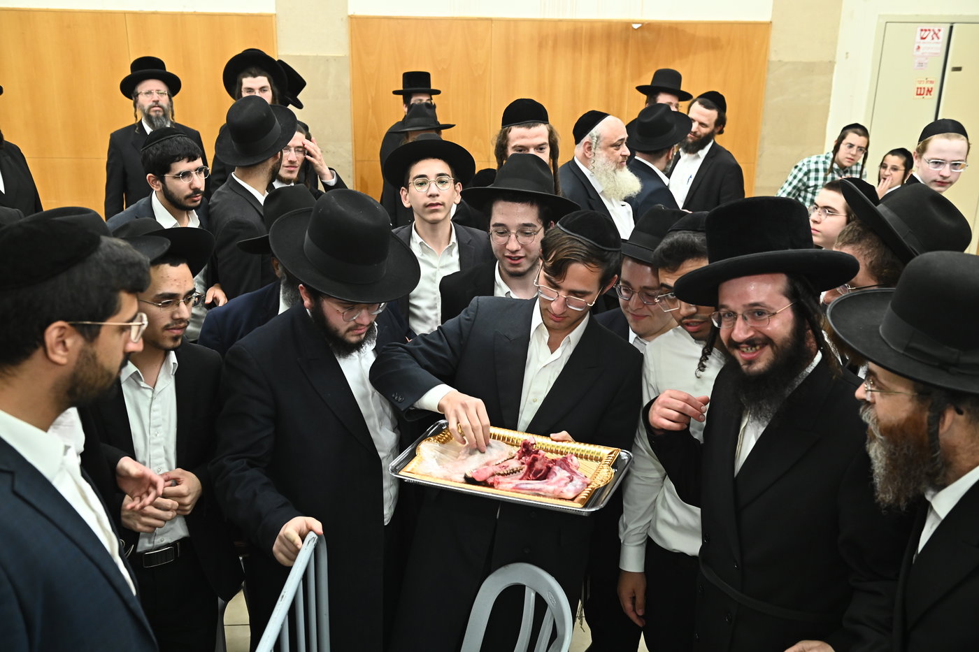 מעמד שחיטת כבש בבני ברק