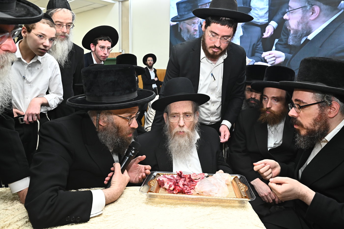 מעמד שחיטת כבש בבני ברק