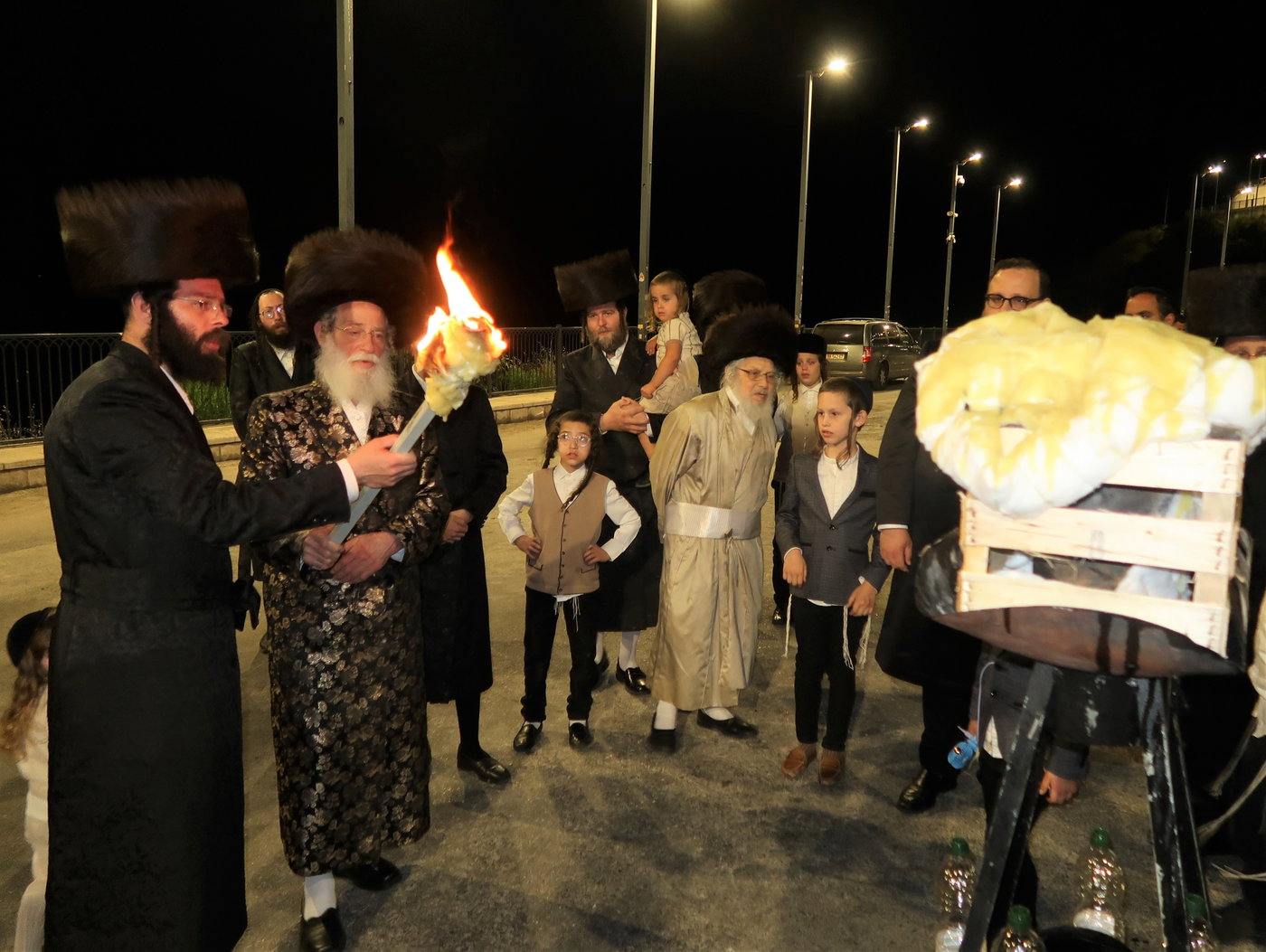 האדמו"ר מספינקא ירושלים מוצ"ש במירון