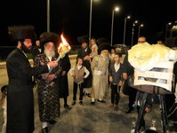 האדמו"ר מספינקא ירושלים מוצ"ש במירון